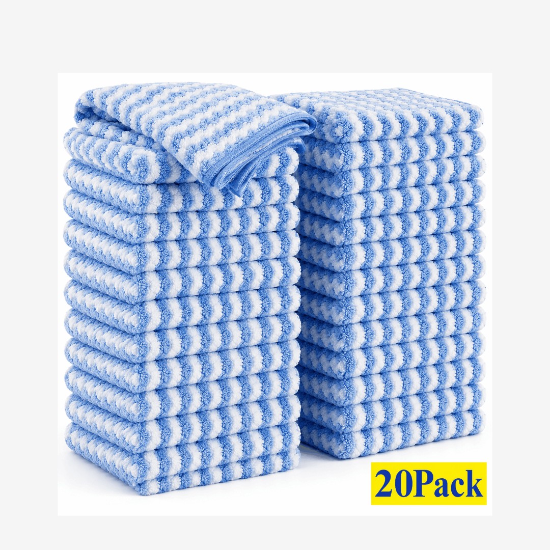 NUVAROX Plush Dish Cloth Set – 20 Pack - Image 11