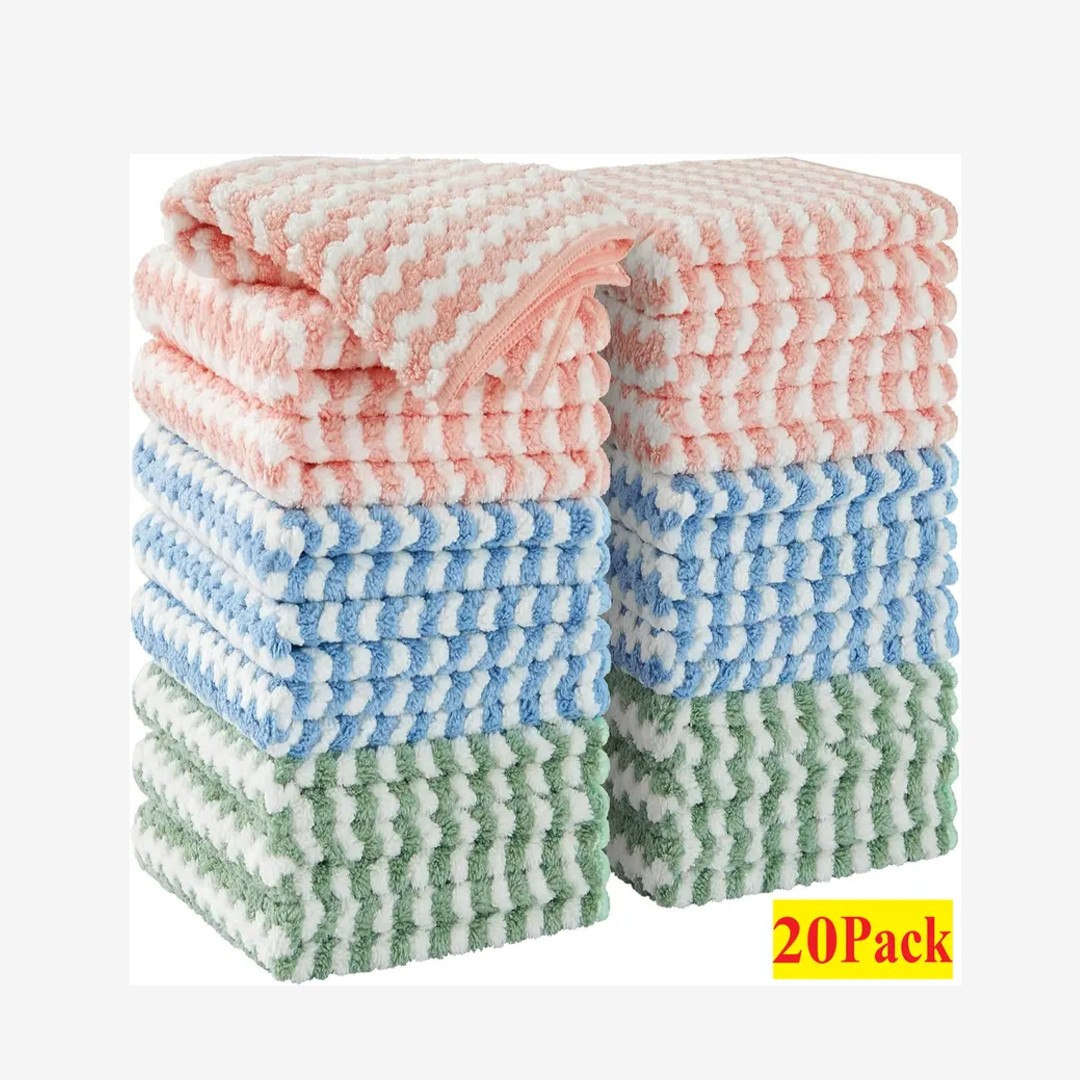 NUVAROX Plush Dish Cloth Set – 20 Pack - Image 10