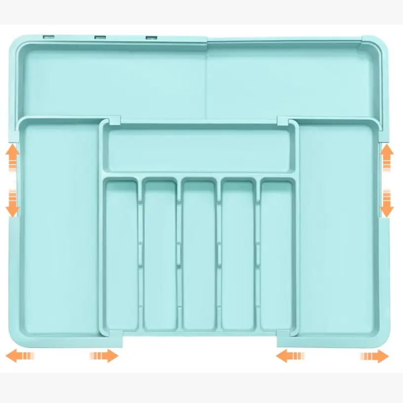 Expandable 9 Compartment Silverware Drawer Organizer - Image 10