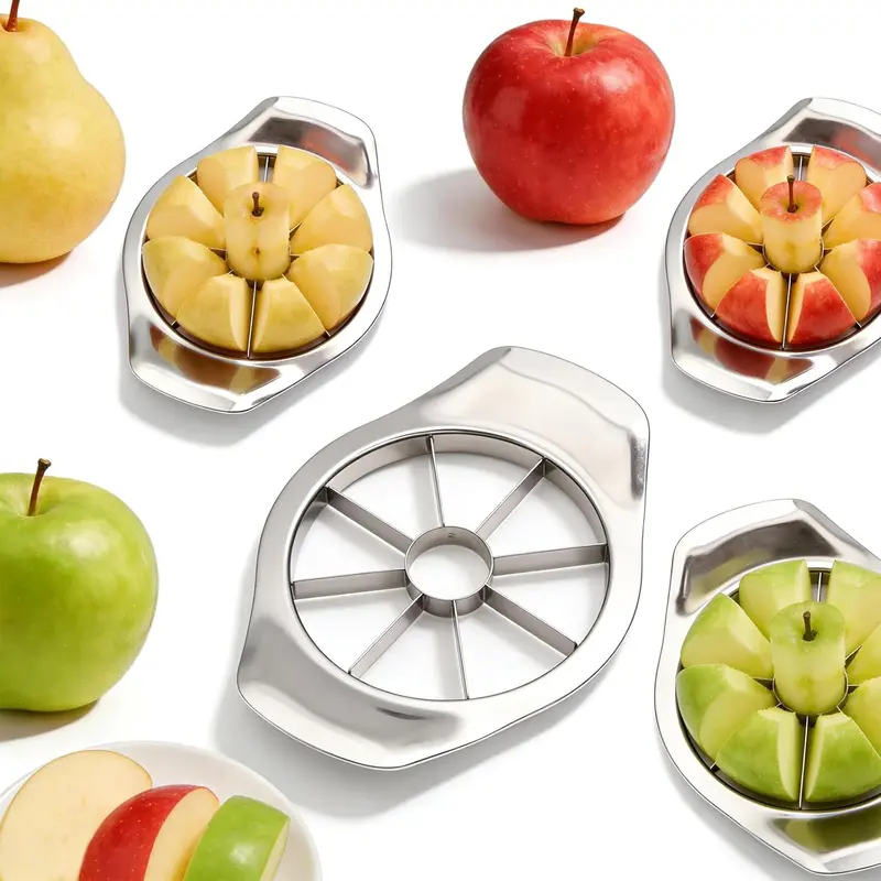 Heavy Duty Stainless Steel 8-Slice Apple Slicer & Corer Fruit Cutter