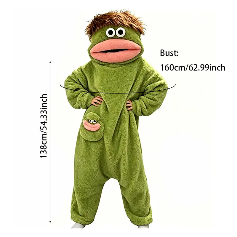 Monster Wearable Blanket Hoodie Soft Fleece Cozy Loungewear One Size Men Women Holiday Gift - Image 3