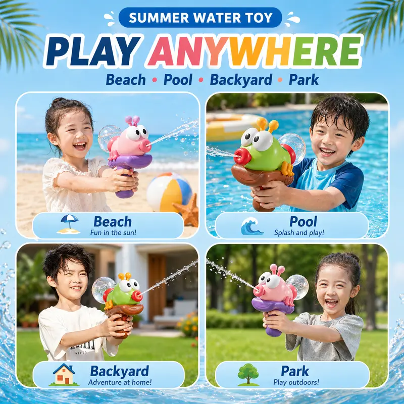 Cute Animal Electric Water Blaster Kids Summer Outdoor Water Gun Toy - Image 5