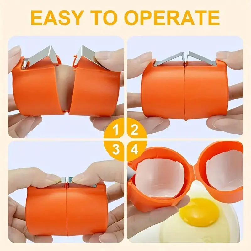 Egg Shell Opener Egg Yolk Separator Kitchen Baking Tool - Image 5