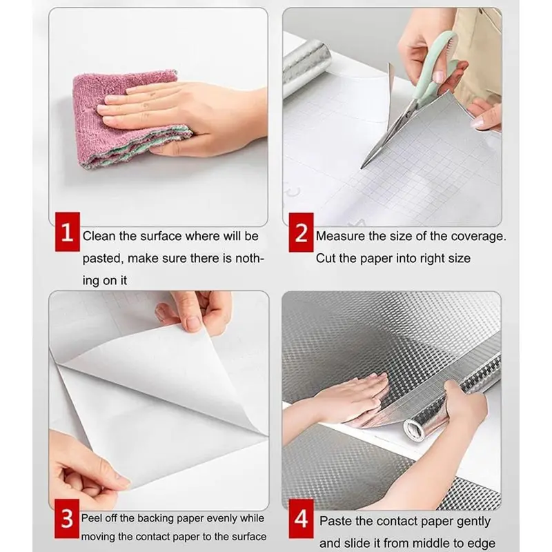 Oil Proof Waterproof Heat Resistant Kitchen Foil Contact Paper - Image 6