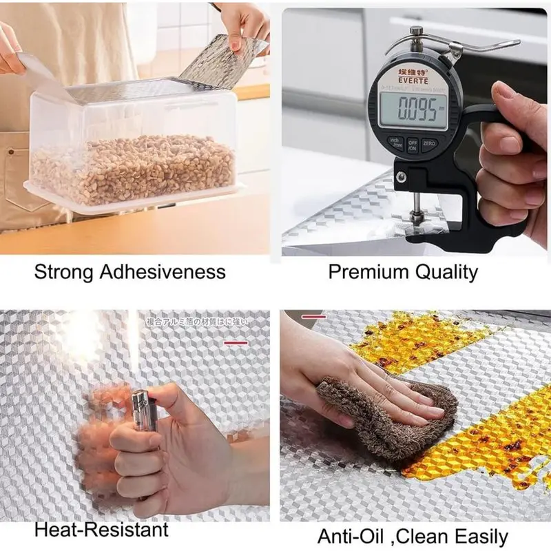 Oil Proof Waterproof Heat Resistant Kitchen Foil Contact Paper - Image 7