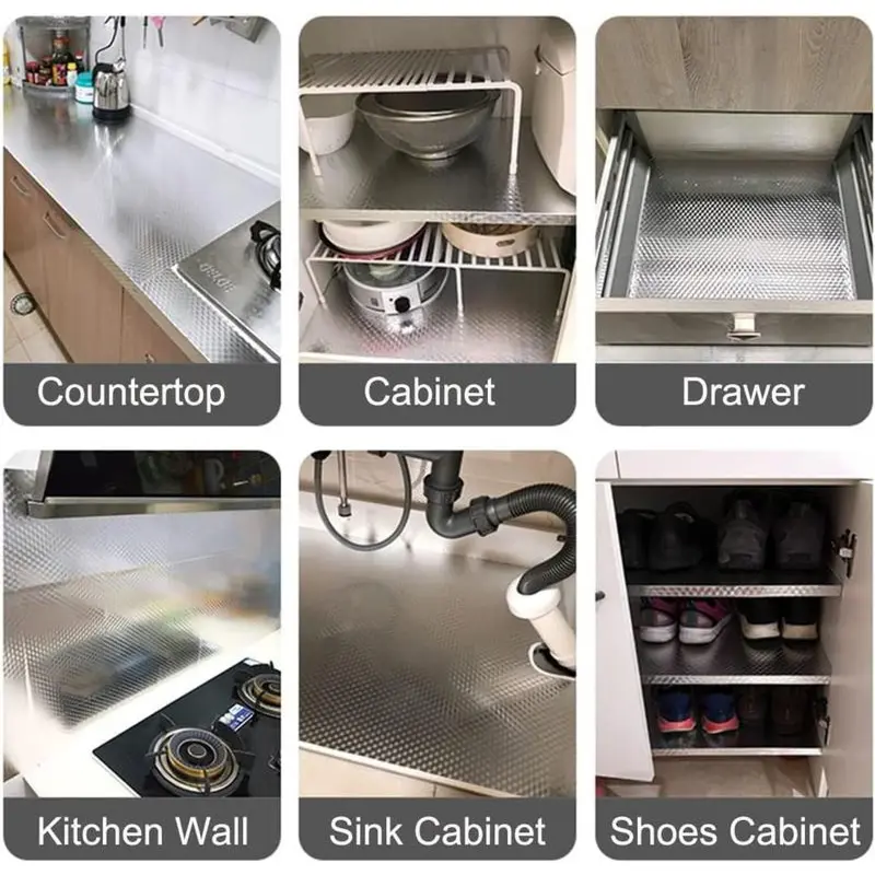 Oil Proof Waterproof Heat Resistant Kitchen Foil Contact Paper - Image 9