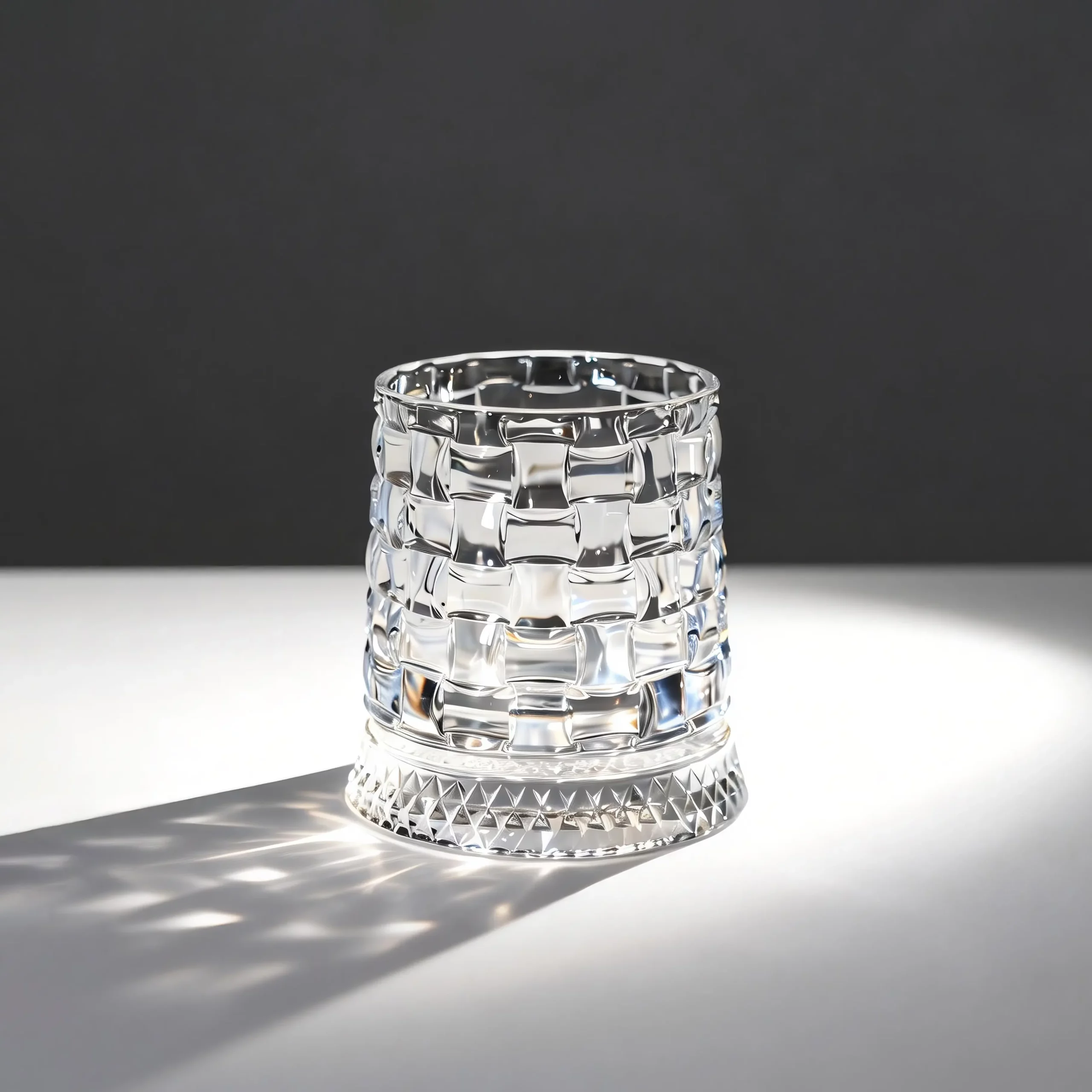 360° Spinning Star Cut Crystal Whiskey Glass - Image 9